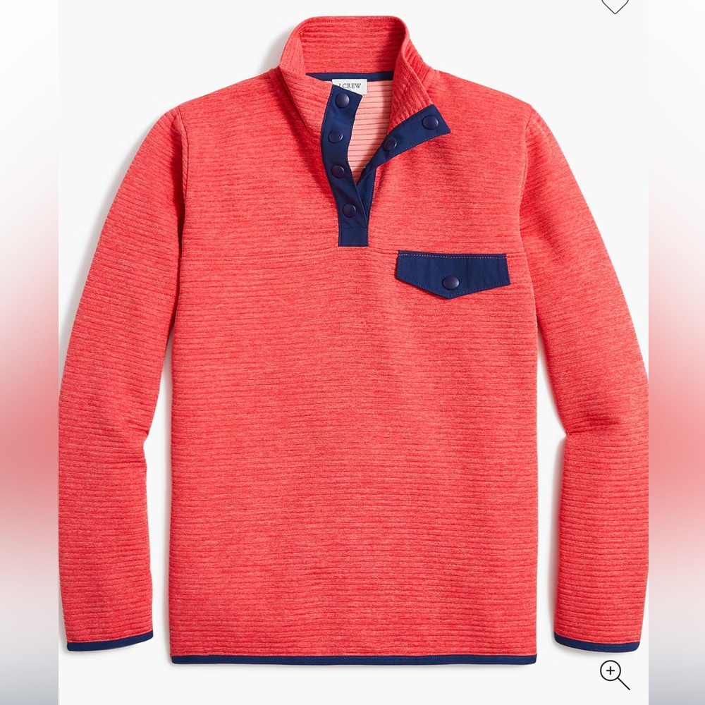 Quilted Snap front Pullover